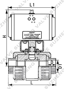 氣動(dong)UPVC塑料球(qiú)閥